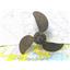 Boaters' Resale Shop of TX 2508 0207.01 VARIFOLD 3 BLADE 18RH12 FOLDING PROP