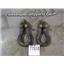 2000 2001 FORD F250 F350 7.3 DIESEL ZF6 2WD REGULAR CAB TOW HOOKS (2) BLACK OEM