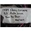 1989 1990 CHEVROLET CORVETTE 5.7 AUTO OEM DOOR TO DOOR JUMPER WIRING HARNESS