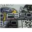 2002 2003 FORD F350 LARIAT CREWCAB EMBLEMS ( 4 ) RATED 6/10 "F350 LARIAT "