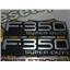 2003 2004 FORD F350 XLT 6.0 DIESEL POWERSTROKE OEM EMBLEMS (SET) FOUR PIECES