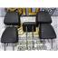 2013 2014 FORD ESCAPE TITANIUM 2.0 AWD LEATHER HEAD RESTS SET ( 5 ) BLACK OEM