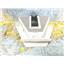 Boaters' Resale Shop of TX 2604 0406.02 BOW STEP w ANCHOR ROLLER & LINE CLEAT