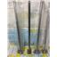Boaters' Resale Shop of TX 2605 2304.02 FOUR 1" x 30" LIFELINE SS STANCHIONS