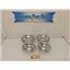 Amana Range W10196406 W10196405 6" & 8" Drip Bowl (4Pack) OB