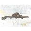 Boaters' Resale Shop of TX 2606 5501.02 BRONZE GOOSENECK ON 15" OF 1.25" TRACK