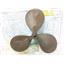 Boaters' Resale Shop of TX 2606 2705.05 BRONZE 3 BLADE 20LH18 PROP - 1.25" SHAFT