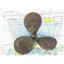 Boaters' Resale Shop of TX 2608 0803.04 BRONZE 3 BLADE 22RH18 PROP - 1.5" SHAFT