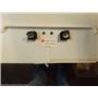 GE Stove WB15K5047 Ov Dr Handle White  W/SCREWS & SUPPORTS     used
