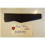 WHIRLPOOL STOVE 3183093 (end Trim L.h.) (black)   used part