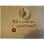 GE OVEN  WB03T10075   Knob Oven Control (white) used part