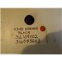 FRIGIDAIRE STOVE 316109102  316095603  Knob-warmer,black USED  PART