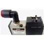 SMC NVK332 AIR PNEUMATIC SOLENOID VALVE, WITH 110VAC SOLENOID, INCLUDES QUICK C