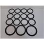 **Lot of 15**  Rubber Gaskets (12) 3" x 1/4" &  (3) 4" x 1/4"