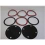 **Lot of 8**  Rubber Gaskets (6) 6" x 1/4" & (2) 4-Hole 7" x 1/8" Rubber Disc