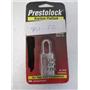 Prestolock Keyless Pad Lock, Silver Alloy metal,  travel Luggage Combo 3 digit