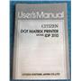 CITIZEN 19-20040806-1000-0036-07.40 USER'S MANUAL FOR iDP 3110 DOT MATRIX PRINT