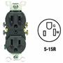 Leviton 5320-CP Duplex Outlet BROWN 15A 125V NEMA 5-15R Straight Blade 10 pack