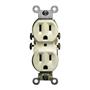 Leviton 5320-SI Residential Grade Duplex Outlet IVORY 15A 125V NEMA 5-15R 10pack