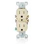 Leviton T5320-I Duplex Outlet IVORY 15A 125V NEMA 5-15R Tamper-Resistant 10 pack