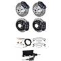 59-64 Impala Wilwood 4 Wheel Disc Brake Kit 11" Drilled Black Caliper