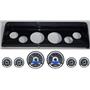 66 67 Nova Carbon Dash Carrier Panel w/ Dakota Digital VHX Universal 6 Gauge