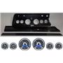 67 Chevelle Carbon Dash Carrier Panel w/ Dakota Digital VHX Universal 6 Gauge