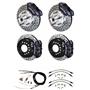 64-70 Skylark Cutlass GTO Wilwood 4 Wheel Disc Brake Kit 11" Drilled Black
