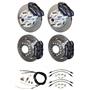 73-77 Chevelle 4 Wheel Wilwood Disc Brake Kit 11" Rotors Black Caliper