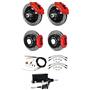 Wilwood 67-69 Camaro 4 Wheel Disc Big Brake Kit Drilled Rotor Red Caliper
