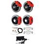 Wilwood 64-72 Chevelle 4 Wheel Manual Disc Big Brake Kit 13" Drilled Rotor Red