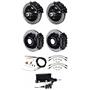 Wilwood 67-69 Camaro Manual 4 Wheel Disc Big Brake Kit Plain Rotor Black Caliper