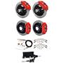 Wilwood 67-69 Camaro 4 Wheel Man Disc Big Brake Kit 13" Plain Rotor Red Caliper