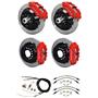 Wilwood Mopar B / E Body 4 Wheel Disc Big Brake Kit 13" Plain Rotor Red