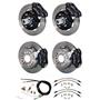 Wilwood 55-57 Chevy Bel Air 4 Wheel Disc Brake Kit 12" Rotor / Black Caliper