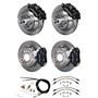 Wilwood Mopar B / E Body 4 Wheel Disc Big Brake Kit Plain Rotor Black
