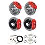 Wilwood 64-72 Chevelle El Co 4 Wheel Disc Big Brake Kit 13" Plain Red Caliper