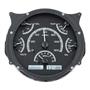 Dakota Digital 66 - 77 Ford Bronco VHX System Analog Dash Gauges Black Alloy White VHX-66F-BRO-K-W