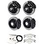 Wilwood 67-69 Camaro 4 Wheel Disc Big Brake Kit Drilled Rotor Black Caliper