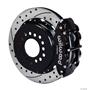Wilwood Rear Disc Big Brake Kit Ford 9" Big New Style w 2.36" Offset Drill Black
