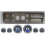 73-79 Ford Truck Silver Dash Carrier w/ Dakota Digital 3-3/8" VHX-1060 Gauges