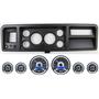 73-79 Ford Truck Black Dash Carrier w/ Dakota Digital 3-3/8" VHX-1060 Gauges