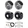 Wilwood 73-77 El Camino 4 Wheel Disc Brake Kit 13" Plain Rotor Black Caliper