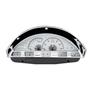 Dakota Digital 56 Ford Pickup Truck Analog Dash Gauge System Silver Alloy White VHX-56F-PU-S-W