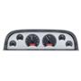 Dakota Digital 60-63 Chevy Pickup Analog Gauges Silver Alloy Red VHX-60C-PU-S-R