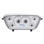 Dakota Digital 1953-55 Ford F100 Analog Gauges Silver Alloy White VHX-53F-PU-S-W