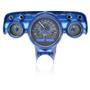 1957 Chevy Car VHX System Carbon Fiber Style Face - Blue Display