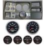 73-83 GM Truck Silver Dash Carrier w/Auto Meter Cobalt 5" Gauges