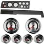 Classic Dash 718680811 Mopar B Body Black Dash Carrier Panel w/ American Muscle Electric Gauges
