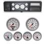 73-79 Ford Truck Black Dash Carrier w/ Auto Meter 3-3/8" Ultra-Lite II Gauges